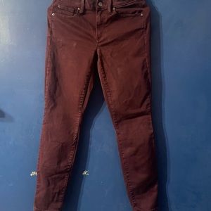 Gap brown skinny jeans
